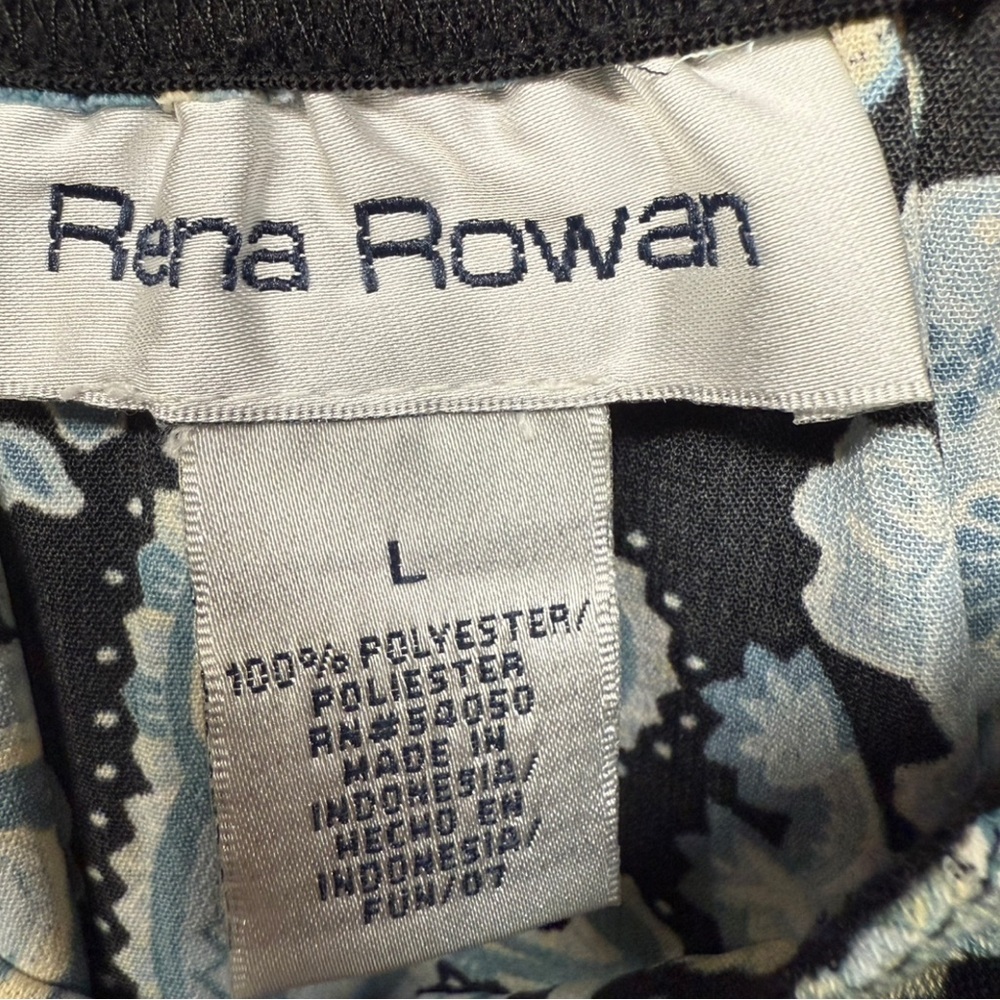 Vintage Y2K Rena Rowan Paisley Maxi Skirt - Blue & Teal - Size L - Picture 4 of 6
